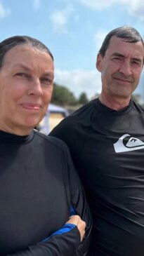 Couple praises surfers who pulled man from surf at Kings Beach.