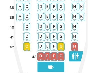 Seat configuration of new planes. Picture: Seat Guru