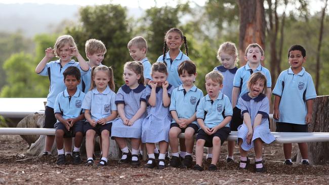 Awesome silly faces from KG at Narara Public School. Picture: Sue Graham