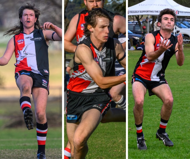 Mick Sieders, Ned Morgan and Jack Burns of the Hawkesbury Jets. Picture: