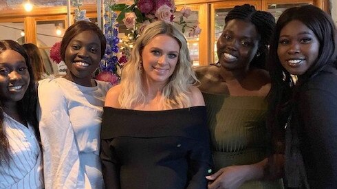 Majak Daw's partner Emma McKay baby shower. Pic: Instagram