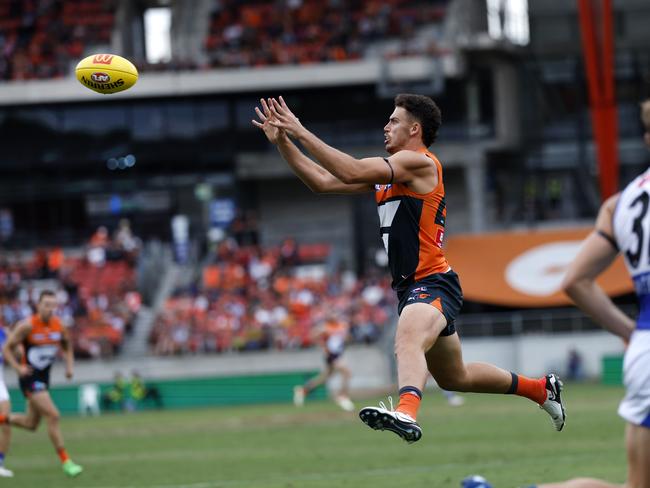 Riccardi got the goals flowing early for the Giants. Picture: Phil Hillyard