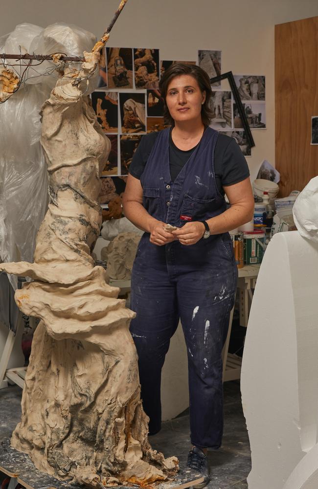 Nina Sanadze in the studio. Picture: Lillie Thompson