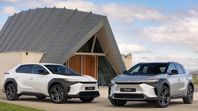 Toyota says residual values for electric vehicles have fallen overseas. Picture: Supplied.