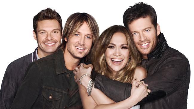 Good for their own careers ... American Idol stars Ryan Seacrest, Keith Urban, Jennifer Lopez and Harry Connick Jr.