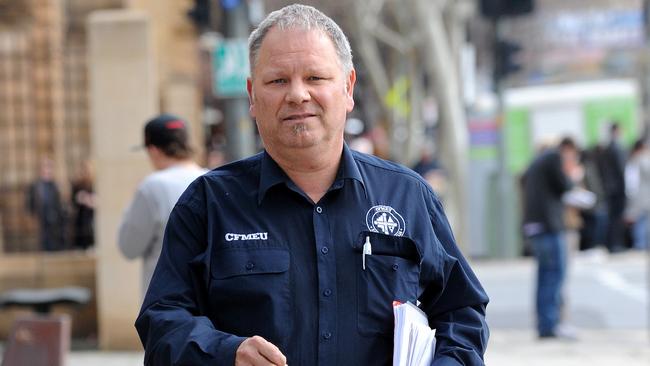 CFMEU state secretary Aaron Cartledge.