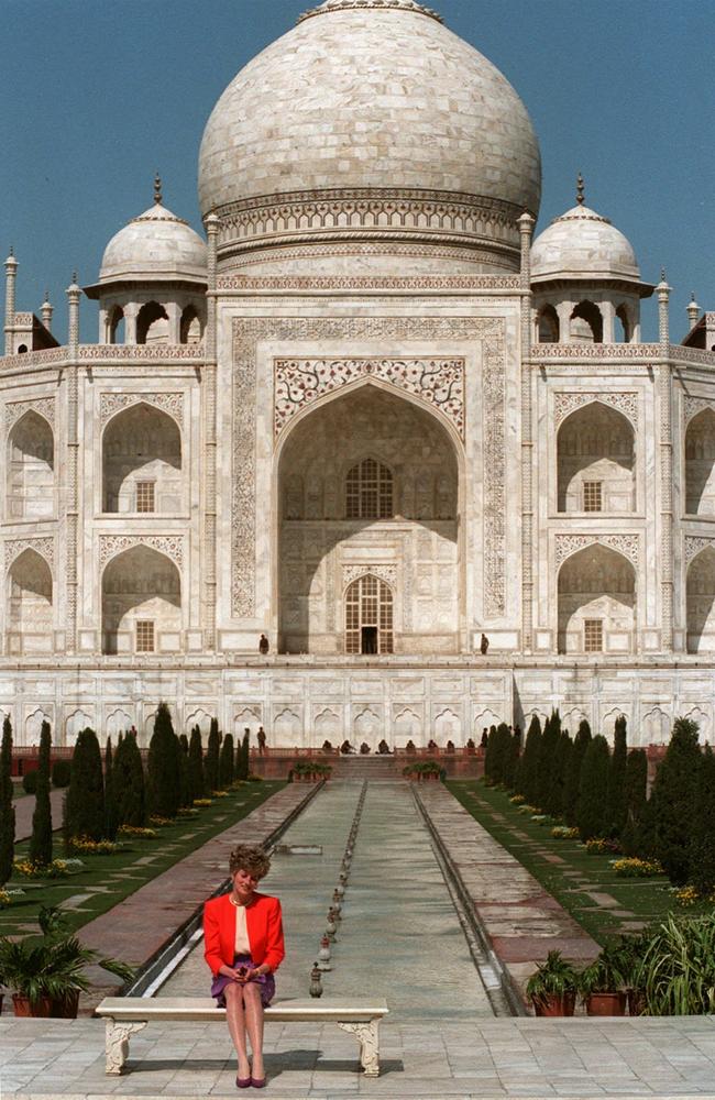 This image Princess Diana in front of the Taj Mahal became iconic in representing her failing marriage. Photo: Udo Weitz