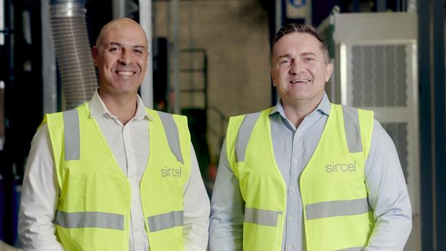 Sircel chief executive Anthony Karam with Cam Bain, Head of Major Projects and Services. Picture: Supplied.