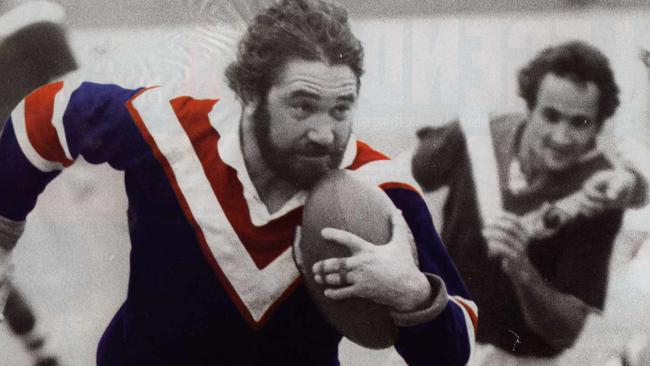 Peter Moscatt in action when he was a hooker for Easts in the 1970s.