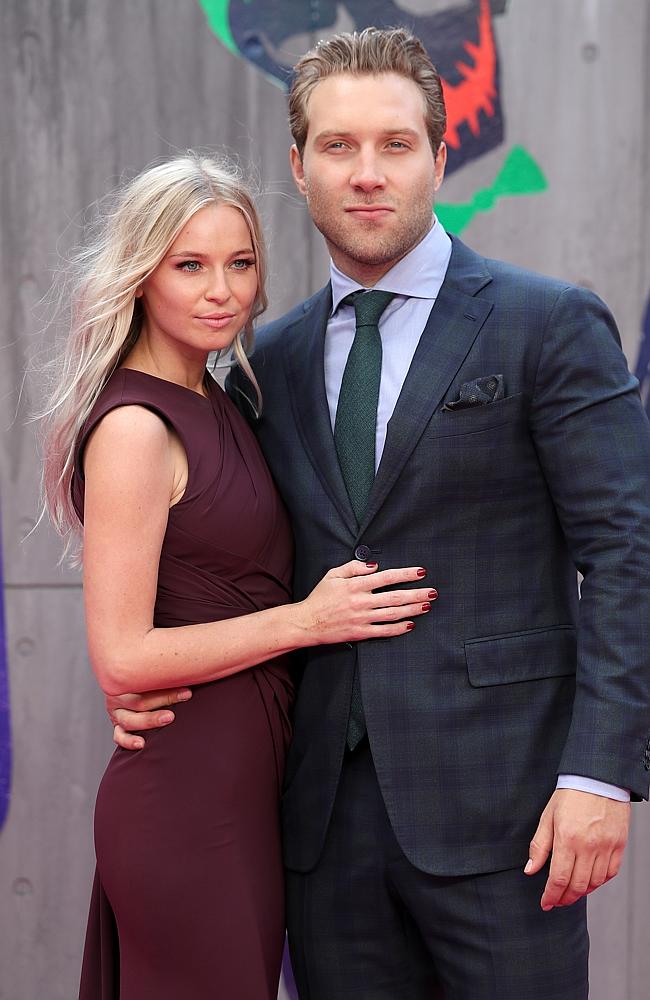 Mecki Dent and Jai Courtney attend the European Premiere of “Suicide Squad” at the Odeon Leicester Square on August 3, 2016 in London, England. Picture: Getty