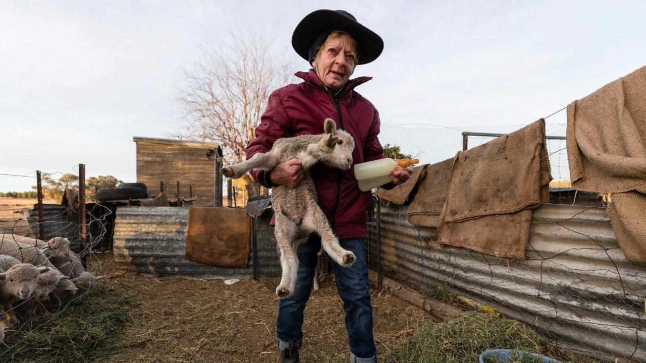 80-year-old Coral Jerry works from dawn til dusk on the farm.