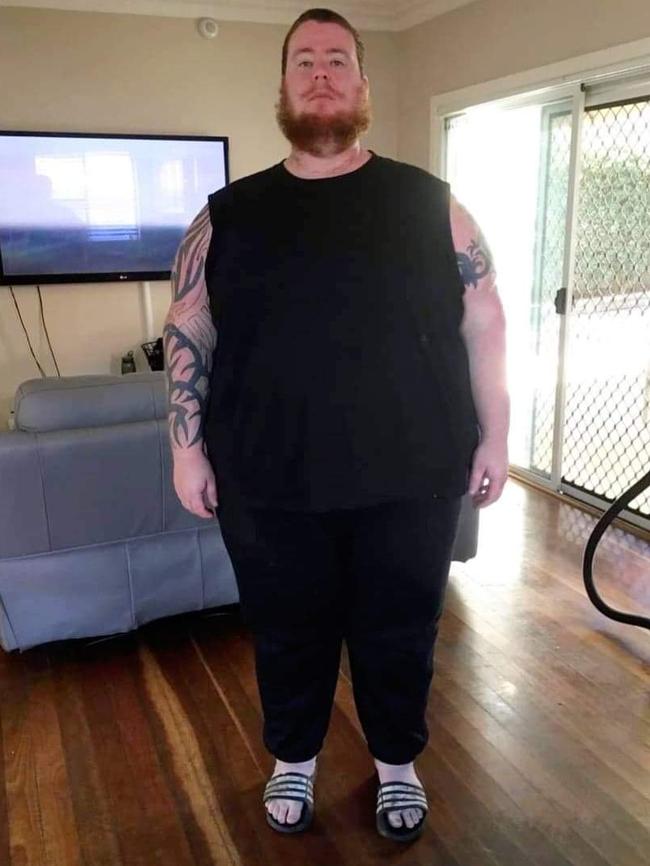 Nathan weighed 225kg. Picture: Supplied