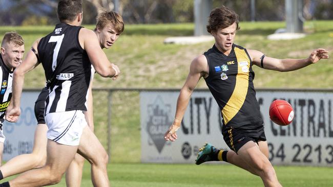 TSL, Tigers Lachlan Clifford during the game against Glenorchy at Kingston. Picture: Chris Kidd