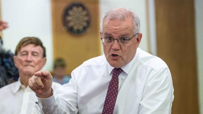 Prime Minister Scott Morrison in Cairns. Picture: Jason Edwards