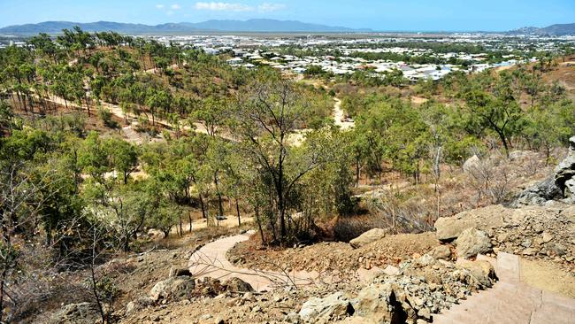 Mount Louisa walking track ahead of its official opening in 2020. Picture: Alix Sweeney