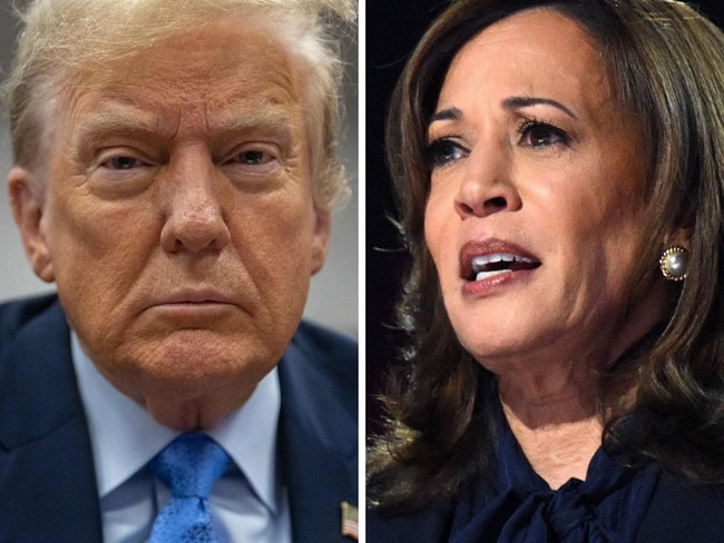 Donald Trump and Kamala Harris.