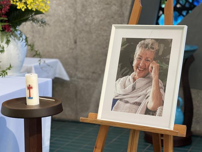 Hundreds gathered to farewell Fay Miller AM, former Katherine mayor and MLA, at a touching state funeral service at Christ Church Anglican Cathedral in Darwin. Picture: Fia Walsh