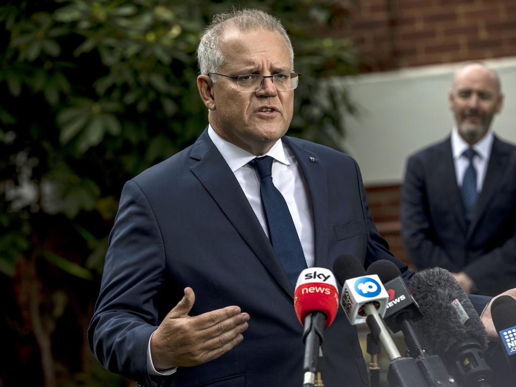 Prime Minister Scott Morrison says hotel quarantine will remain the norm for now. Picture: Diego Fedele/Getty Images