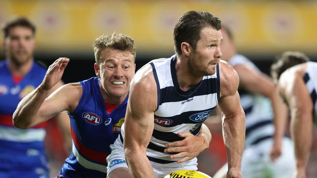 Patrick Dangerfield was everywhere. Picture: Chris Hyde/Getty Images