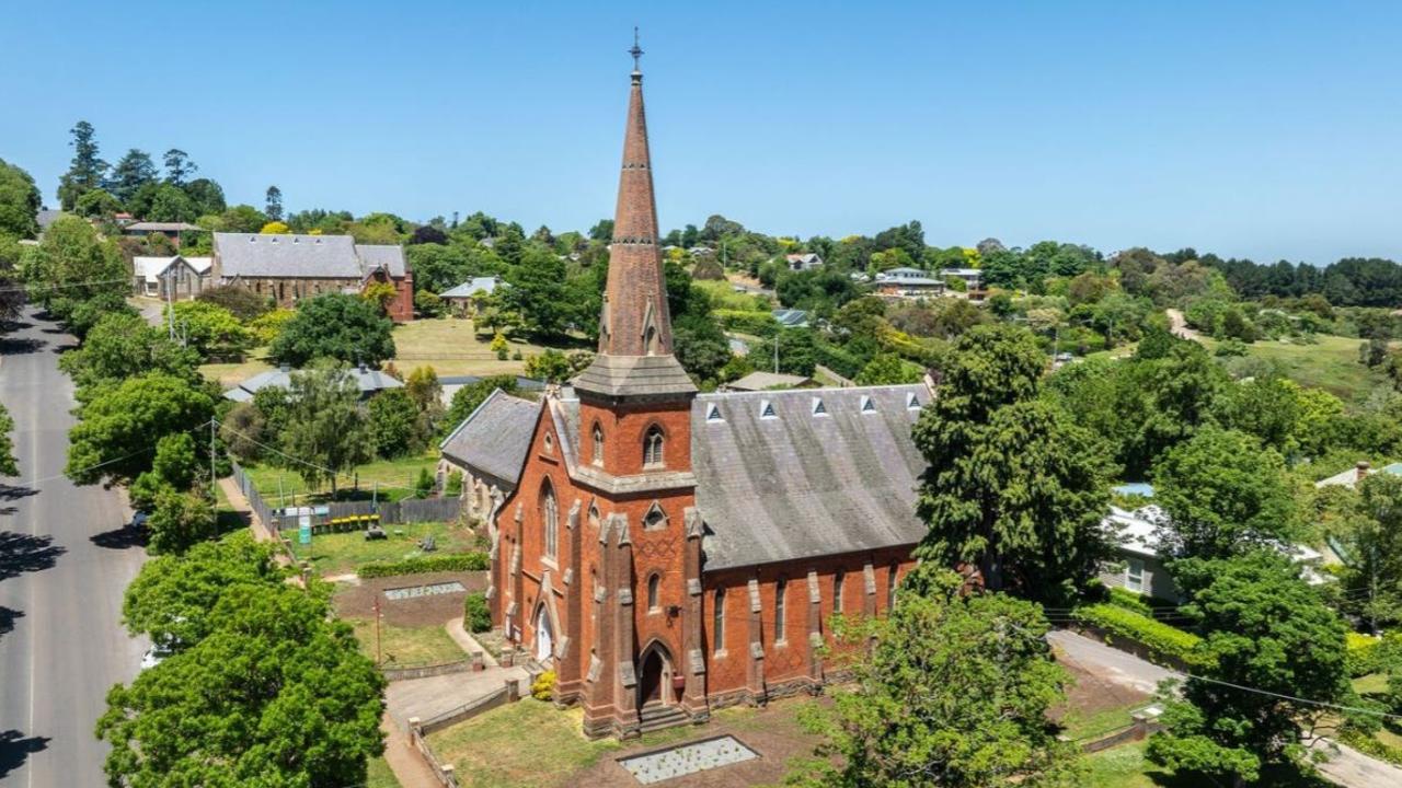 This church at 56A Central Springs Road, Daylesford, is on the market for $860,000, plus GST.