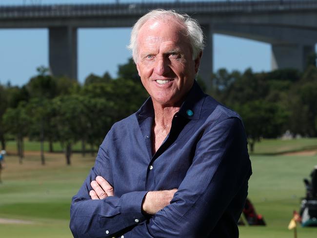 Greg Norman has joined the Brisbane Organising Committee for the Olympic Games, Royal Queensland Golf Club, Eagle Farm. Picture: Liam Kidston