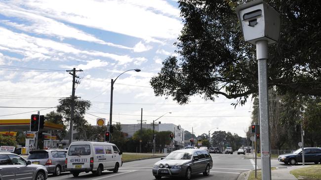 The speed camera on Harbord Rd, North Curl Curl. Picture: News Corp