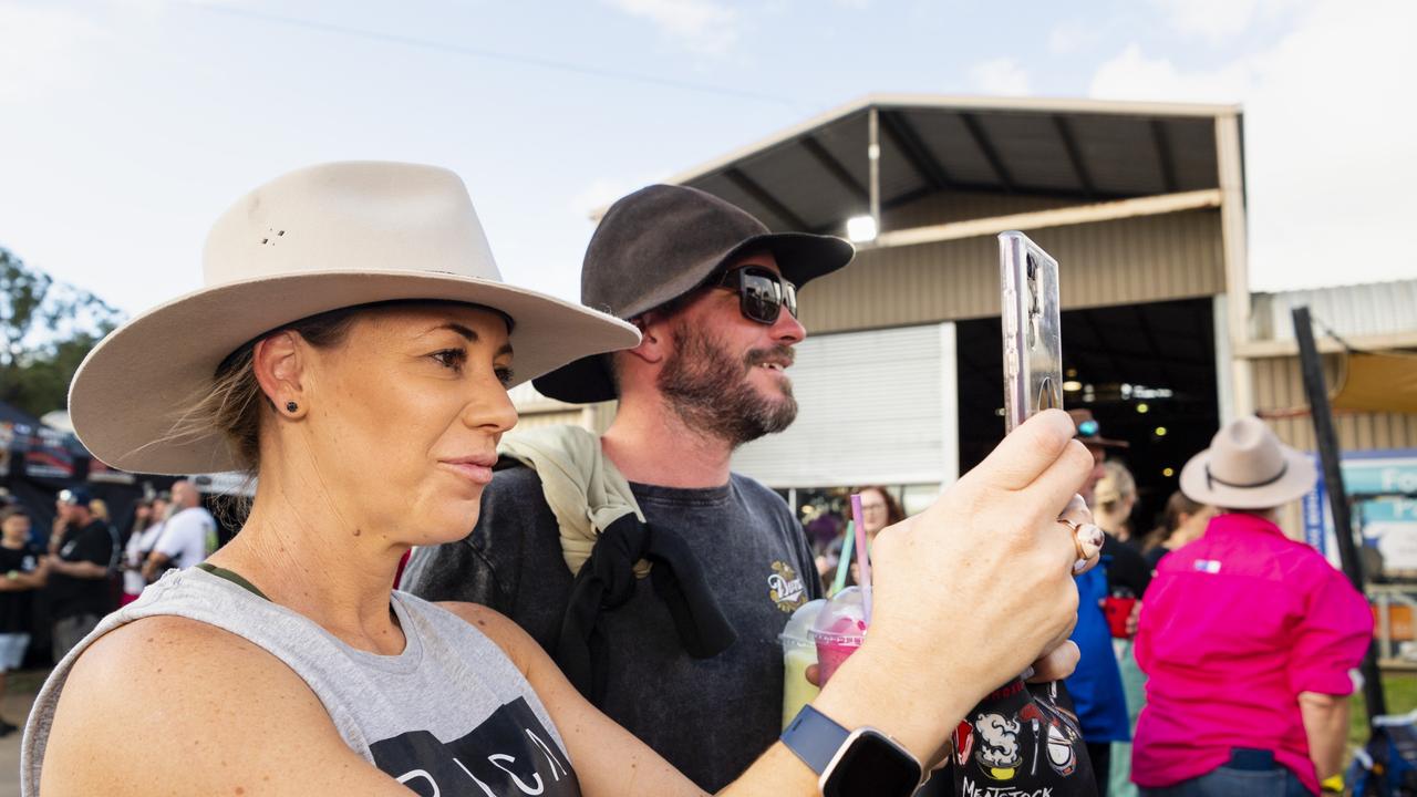 Ellie Mountier and Jeremy Wagstaff at Meatstock at Toowoomba Showgrounds, Friday, April 8, 2022. Picture: Kevin Farmer