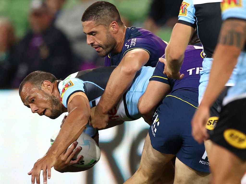 Parts of the Melbourne crowd gave Will Chambers a standing ovation on his return to AAMI Park. (Photo by Robert Cianflone/Getty Images)