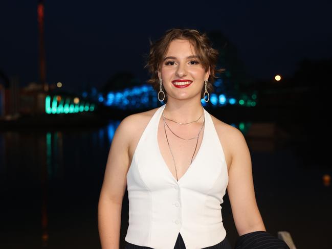 Jemima Secomb at the Southport State High School Formal at SeaWorld. Picture, Portia Large.