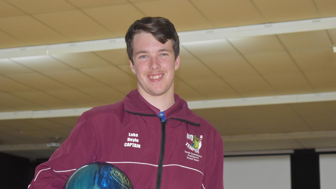 Luke Doyle, 18, bowled a 300 game at the Intercity Championships to help secure Mackay a two-point victory in its first championship win in 20 years. Picture: Matthew Forrest