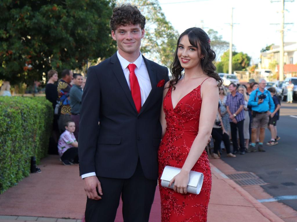 Taliah Reynolds and Balin at the 2023 Isis State High School formal. Image credit: Isis SHS.