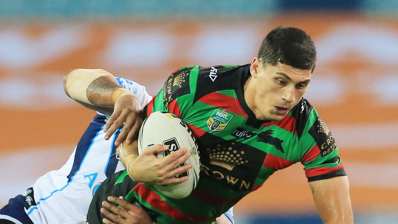 Kyle Turner of Souths during the South Sydney Rabbitohs v Gold Coast Titans NRL round 15 game at ANZ Stadium, Sydney Olympic Park. pic Mark Evans