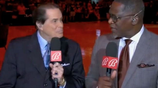 Atlanta Hawks Bob Rathbun had a medical emergency live on air. Photo: Twitter.