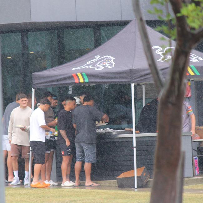 Penrith players, including Nathan Cleary, at Panthers Rugby League Academy. Picture: Supplied.