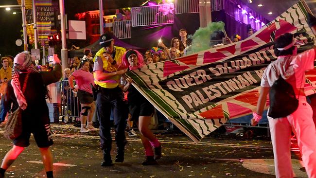 Pro-Palestine protesters disrupted Sydney’s Mardi Gras celebrations in March. Picture: NCA NewsWire / Jeremy Piper