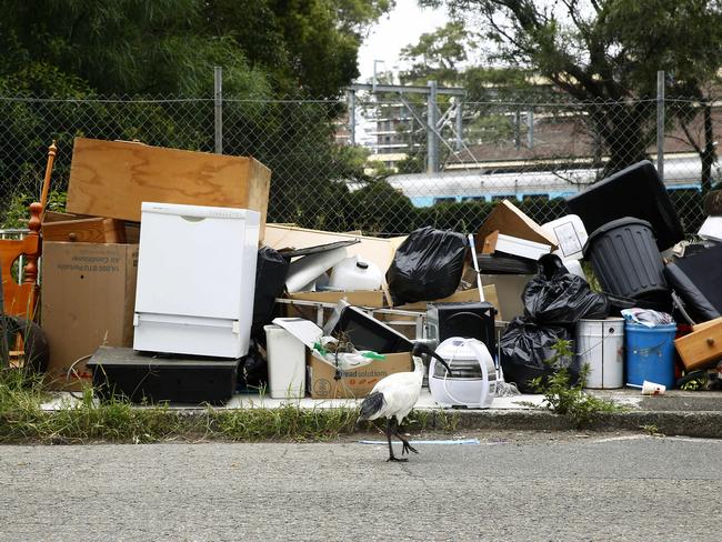 It’s common for local streets to be used as a dumping ground from transient renters. 