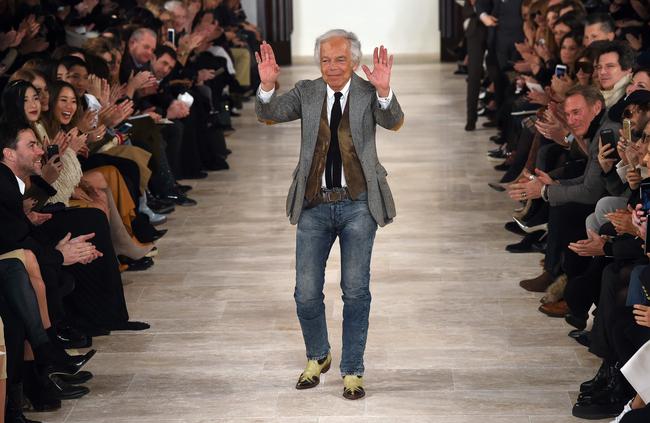 Fashion icon Ralph Lauren pictured at New York Fashion Week in 2016. Picture: AFP Photo/Jewel Samad