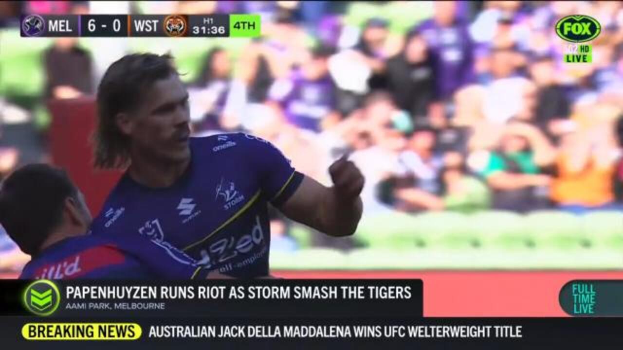 Storm put huge score on the Tigers