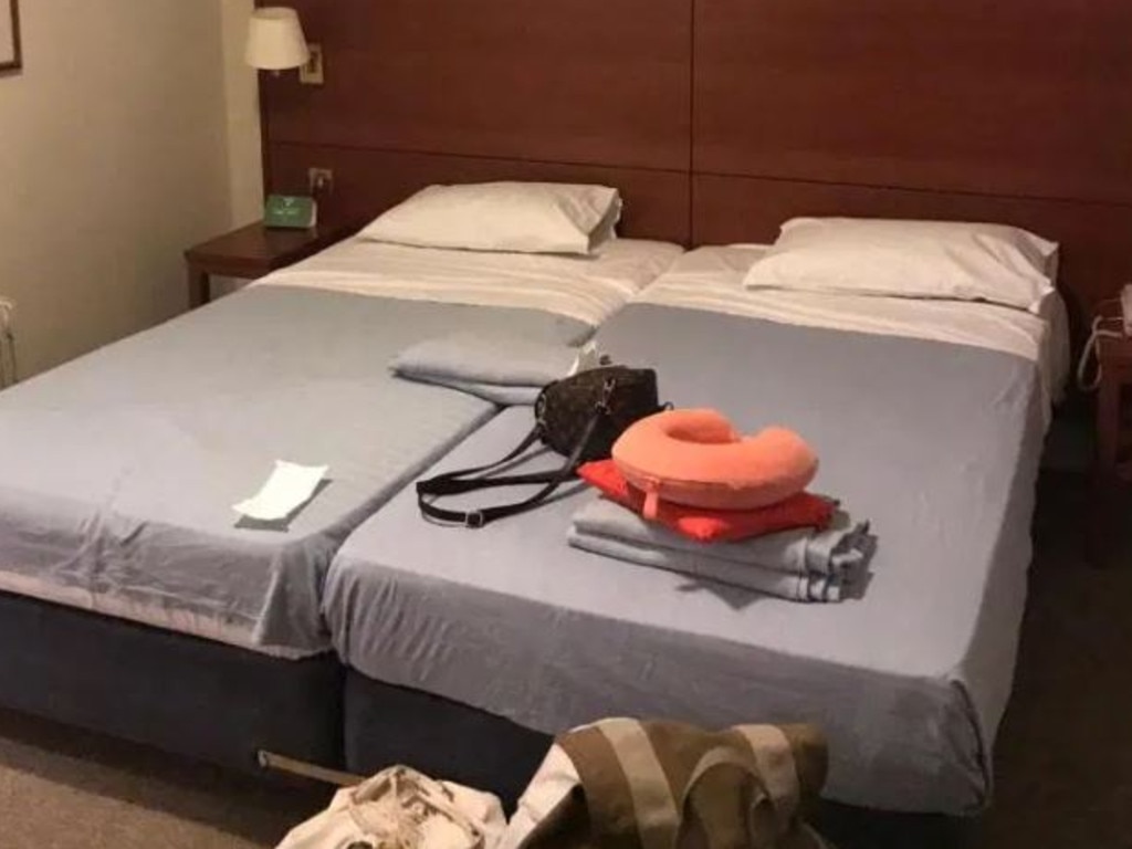 The pair spent six hours in the secret hotel room. Picture: Julia Walentin