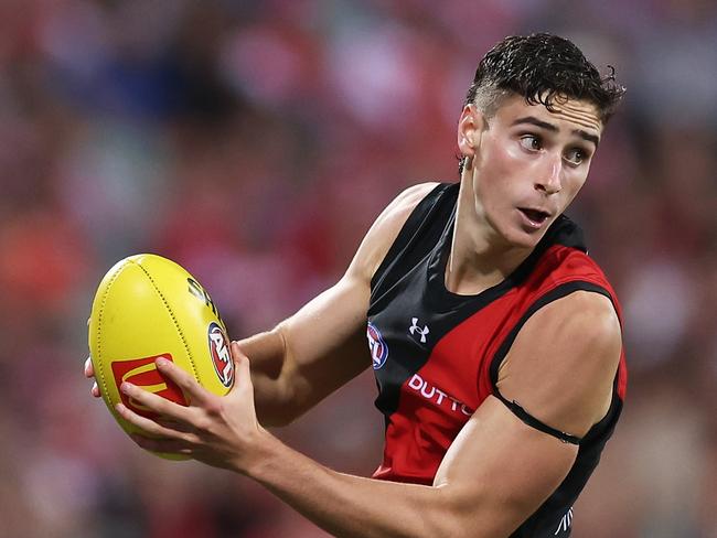 Elijah Tsatas in action against Sydney at the SCG. Picture: Matt King/AFL Photos/via Getty Images.