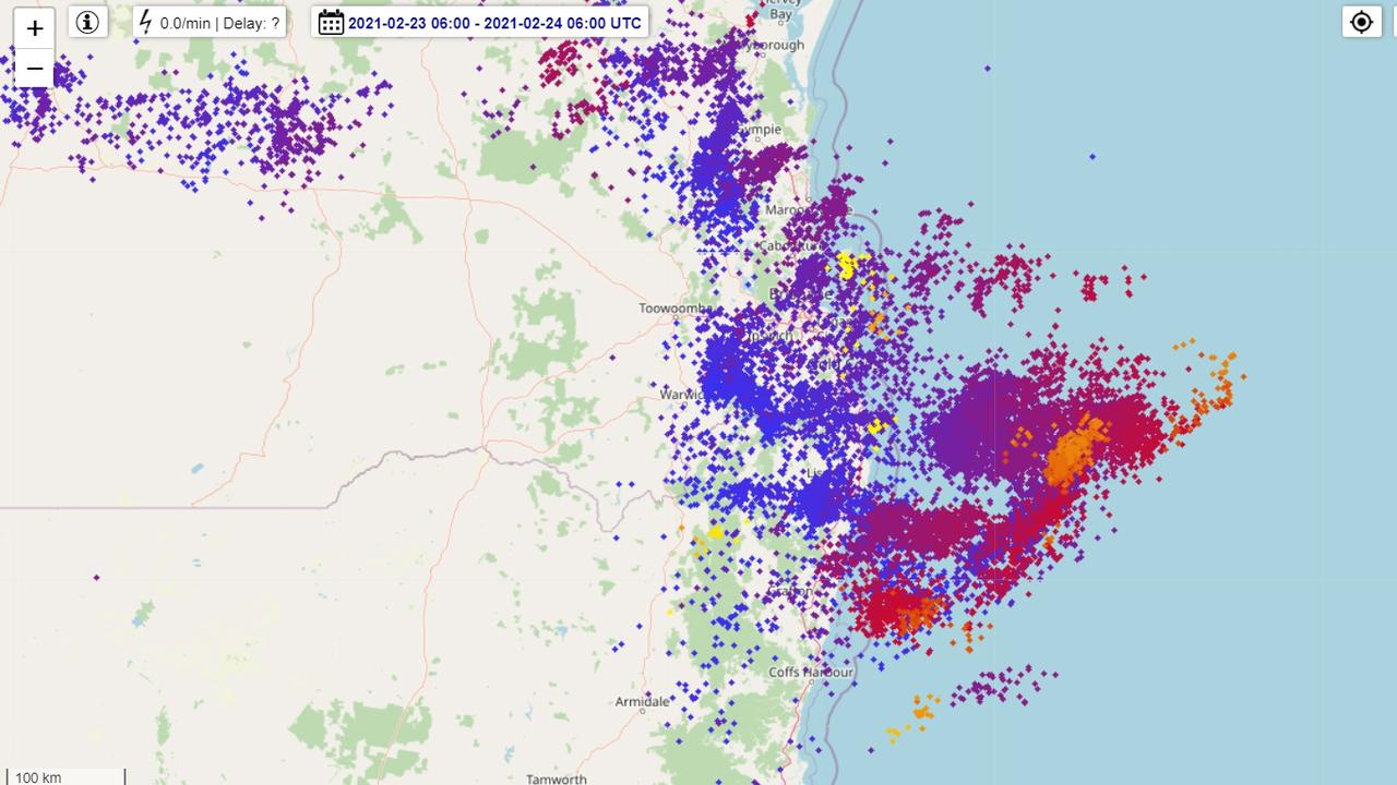 Lightning strikes, more than 4500 lightning strikes hit the Northern  Rivers. | Daily Telegraph