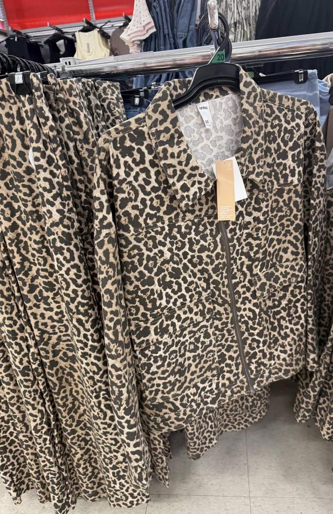 Kmart has released a leopard print clothing collection. Picture: Facebook/Stuff Mums Like