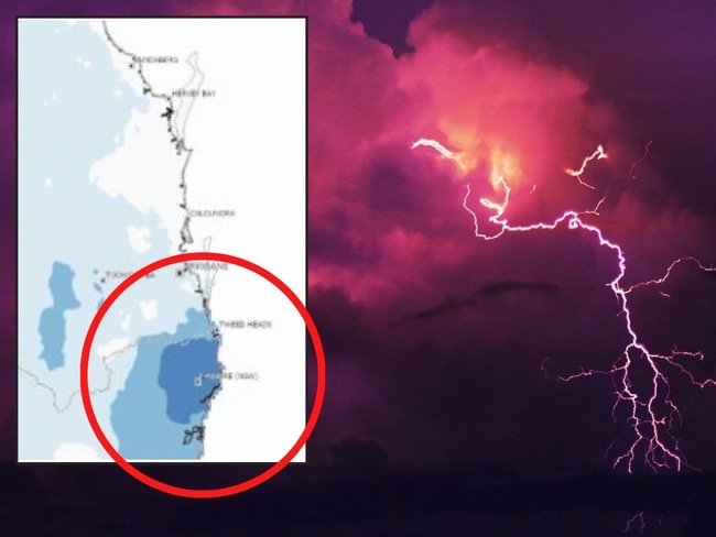 Severe storm warning art work