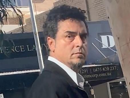 VASILIOUS KAFATARIS charged with sexually touching a 17-year-old girl in Bankstown outside Bankstown Local Court on May 29. Pictures taken by Lauren Ferri