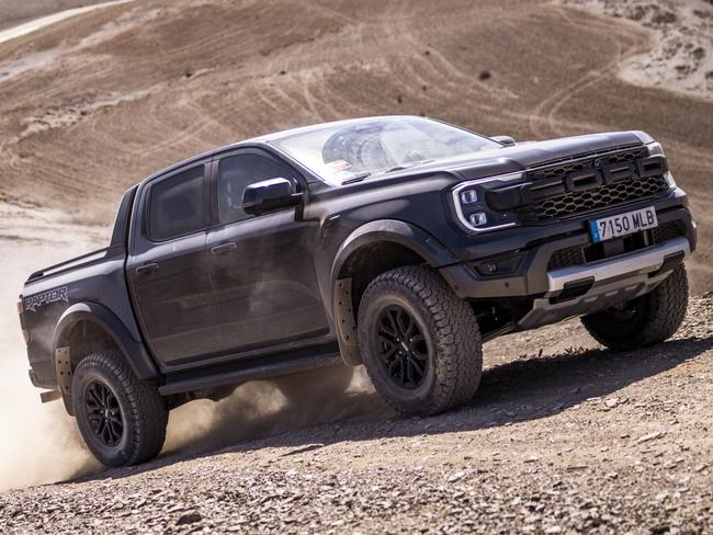 Ford Ranger Raptor in the Agafay Desert in Morocco. Photo: Supplied