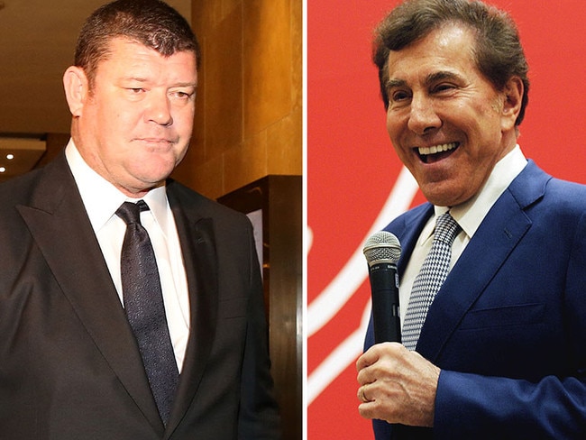 James Packer and Steve Wynn have history. Picture: Stuart McEvoy/AFP