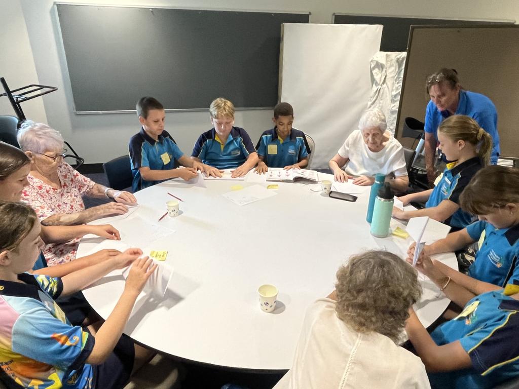 Group activities were the order of the day and included memory games and indoor bowls. Picture: supplied