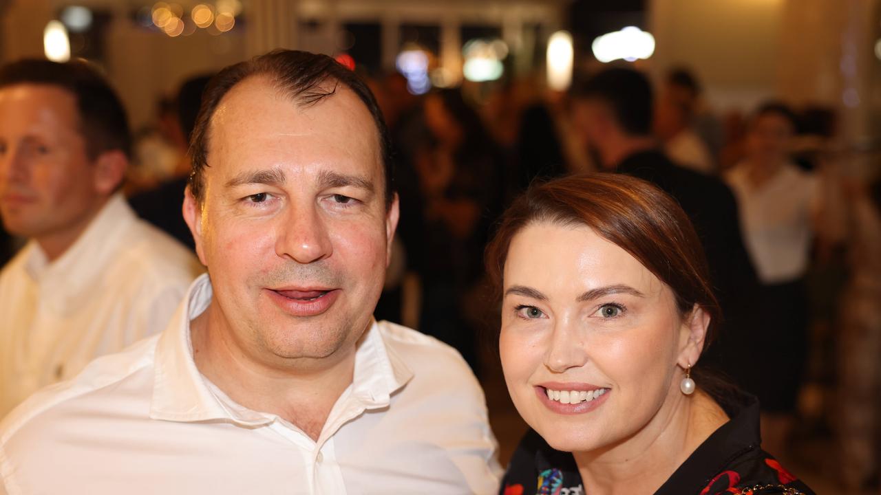 Dan Heaney and Jewel Heaney at the Radcliffe Lawyers 15th year milestone celebration at Blowfish Ocean Grill and Bar Broadbeach. Picture: Portia Large.