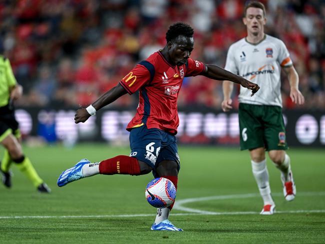 A star is born! Nestory Irankunda of Adelaide United had a breakout 2023. Picture: Getty Images