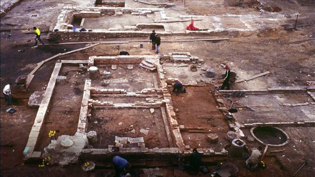 Excavations reveal the foundations of the pub. Picture: Supplied